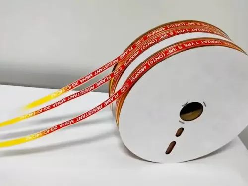 Hose vulcanized strip